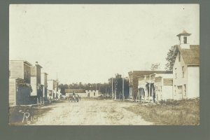 Richville MINNESOTA RP c1910 MAIN STREET Stores nr Perham New York Mills TINY!!