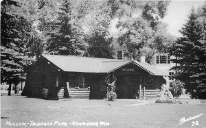 Kemmerer Wyoming Museum Triangle Park 1962 Sanborn RPPC Photo Postcard 21-6669