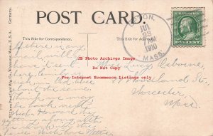 MA, Worcester, Massachusetts, Home For Aged Men, 1910 PM, Williams PC Pub