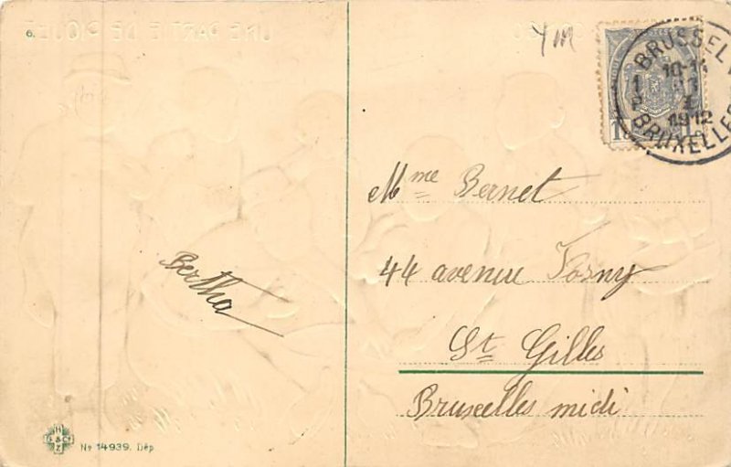 Card Playing Postcard