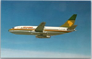 Airplane Air Guinee Boeing 737-2R6C Colorful Jet West African Skies Postcard