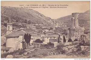 Route De La Corniche, La Tour d'Auguste Et l'Eglise, Ruines Romaines, La Turb...