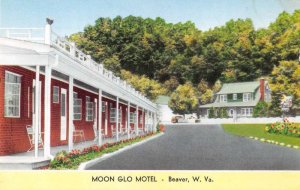 Beaver West Virginia Moon Glo Motel Vintage Postcard AA32734