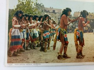 Tusayan Arizona, Hopi Snake Dance Traditional Ceremony, Vintage Postcard