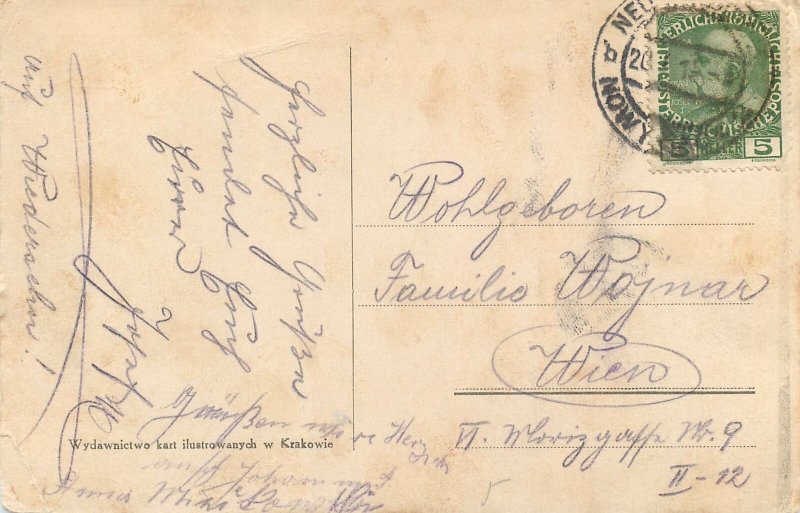 Postcard Poland Nowy Sacz City Hall