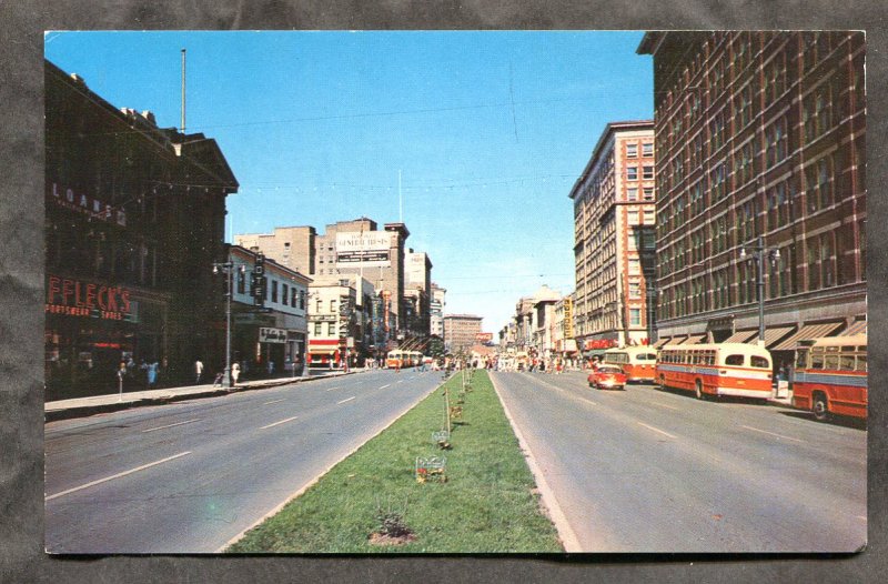 5288 - WINNIPEG Manitoba 1950s Portage Ave. Busses