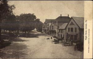 Cornish ME Maple St. c1910 Postcard
