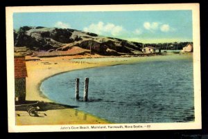 Nova Scotia YARMOUTH John's Cove Beach, Markland ~ WB PECO