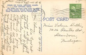 Under Six Flags The Alamo  - San Antonio, Texas TX Postcard