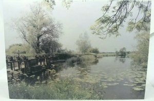 Vintage Countryside Postcard Tranquil View of the River Stour at Marnhull Dorset