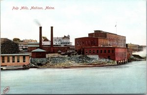 Postcard Pulp Mills in Madison, Maine~135490