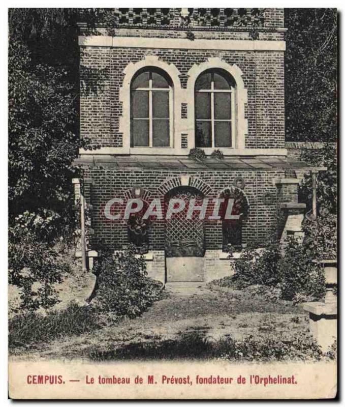 Old Postcard Death Cempuis Tomb M Prevost founder of & # 39orphelinat