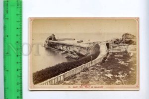 222211 FRANCE BIARRITZ LIGHTHOUSE Vintage CABINET photo