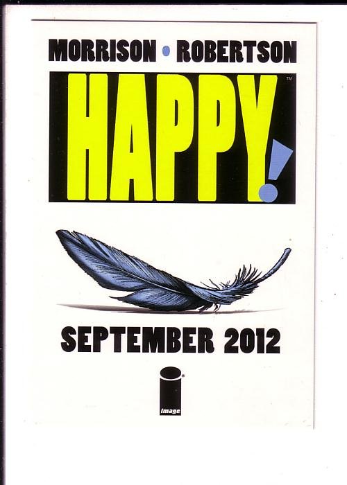Happy, Morrison Robertson, Comic Graphic Novel Book, Advertising Postcard,