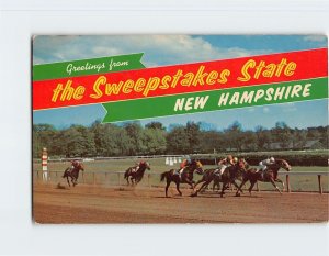 Postcard Greetings from the Sweepstakes State, New Hampshire