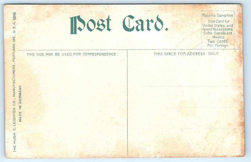 Danbury Connecticut CT Terrace Place Bell Tower Postcard