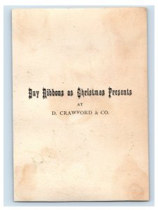 1870s-80s D. Crawford Christmas Presents Girls & Postage Stamps #2 Lot Of 6 F183