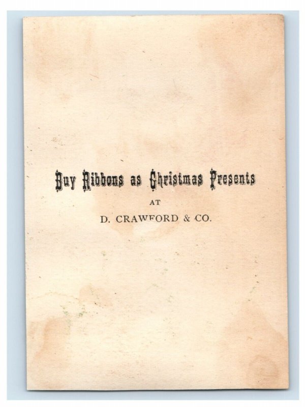 1870s-80s D. Crawford Christmas Presents Girls & Postage Stamps #2 Lot Of 6 F183