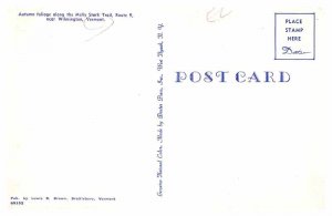 Postcard ROAD SCENE Wilmington Vermont VT AU6553