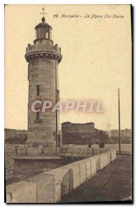 Postcard Old Marseille Le Phare Ste Marie