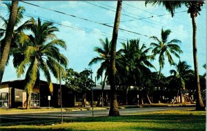 Kaunakakai~Molokai HI Hawaii BANK~POST OFFICE~NEW MEDICAL CLINIC Chrome Postcard