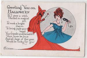 Greeting You on Halloween, signed by E Weaver, by Auburn