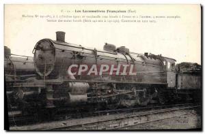 Postcard Old Train Locomotive Machine 141082