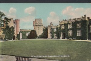 Warwickshire Postcard - The Courtyard, Warwick Castle     RT390