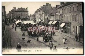 Old Postcard Isigny sur Mer The march TOP