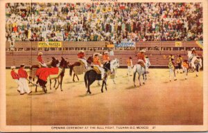 Corrida Bull Fight Opening Ceremony At The Bull Fight Tijuana Mexico