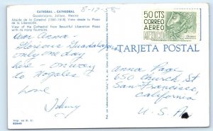 Cathedral GUADALAJARA Mexico Postcard