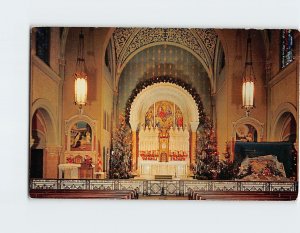 Postcard Christmas At Holy Hill Hubertus Wisconsin USA