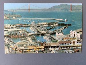 Panorama Of Fisherman's Wharf San Francisco CA Chrome Postcard A1161090100