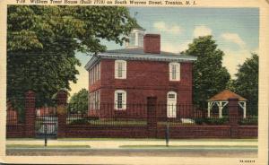 William Trent House - Trenton NJ, New Jersey - pm 1950 - Linen