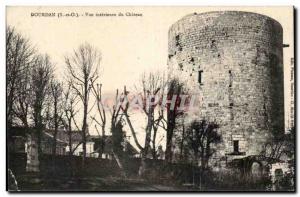 Dourdan - Inner View of the Castle - Old Postcard