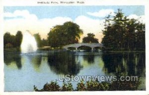 Institute Park - Worcester, Massachusetts MA Postcard