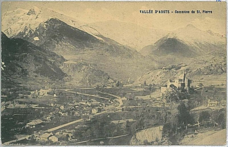 31879 AOSTA province vintage postcard - Saint-Pierre 1920-