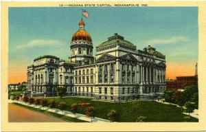 The State Capitol at Indianapolis IN, Indiana Linen
