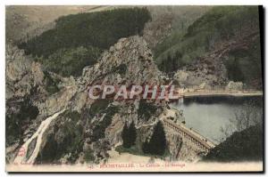 Old Postcard Rochetaillee Cascade Dam