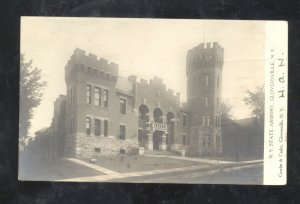 RPPC GLOVERSVILLE NEW YORK STATE NATIONAL GUARD ARMORY NY REAL PHOTO POSTCARD