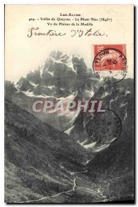 Old Postcard The Queyras Valley Alps Mont Seen from Niso Shelf Medille