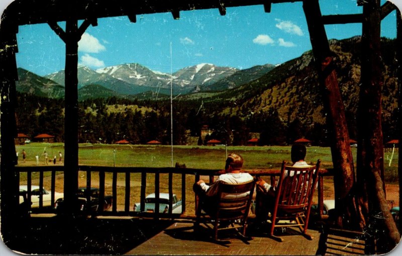 Colorado Rocky Mountains View Of Mt Ypsilon From Porch Of Y M C A Conference ...