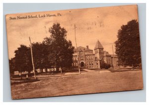 Vintage 1912 Photo Postcard State Normal School Lock Haven Pennsylvania