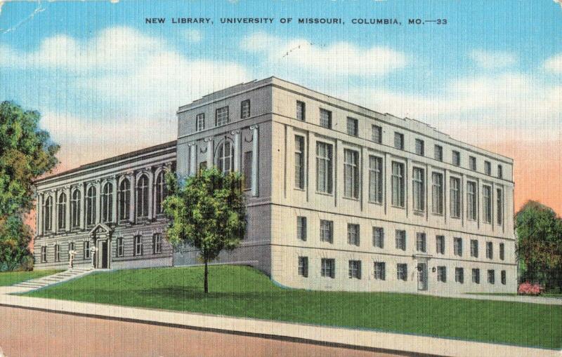 Postcard Library University of Missouri Columbia