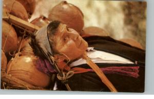 Guatemala CA Pottery Carrier Postcard