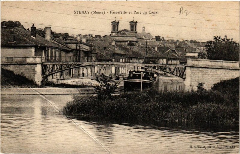 CPA STENAY - Passerelle et Port du Canal (631007)