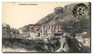 Old Postcard Monaco Prince's Palace and dog Tete