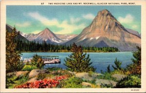 Montana Glacier National Park Two Medicine Lake and My Rockwell Curteich