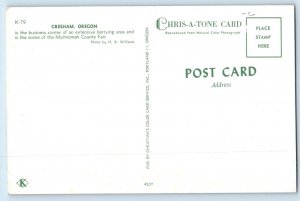 c1960 Gresham Oregon Postcard Business Center Berrying Area Multnomah County