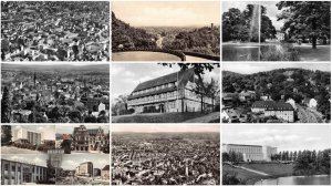 Germany Bielefeld general view house RPPC etc lot of 9 postcards C339